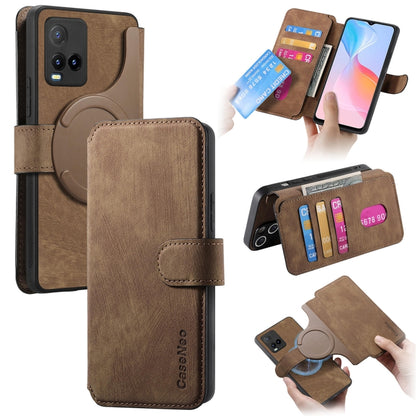 CaseNeo MagSafe RFID Anti-theft Retro Leather Phone Case, For vivo Y35+, For vivo V29 Lite, For vivo Y21s / Y32 / Y21T / Y3T