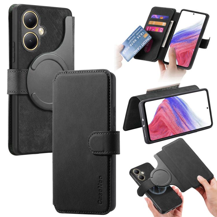 CaseNeo MagSafe RFID Anti-theft Retro Leather Phone Case, For vivo Y35+, For vivo V29 Lite, For vivo Y21s / Y32 / Y21T / Y3T