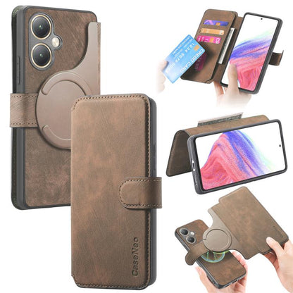 CaseNeo MagSafe RFID Anti-theft Retro Leather Phone Case, For vivo Y35+, For vivo V29 Lite, For vivo Y21s / Y32 / Y21T / Y3T