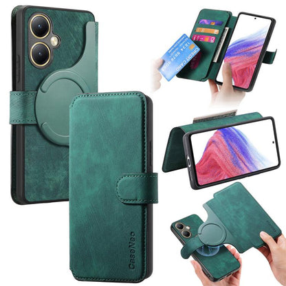 CaseNeo MagSafe RFID Anti-theft Retro Leather Phone Case, For vivo Y35+, For vivo V29 Lite, For vivo Y21s / Y32 / Y21T / Y3T