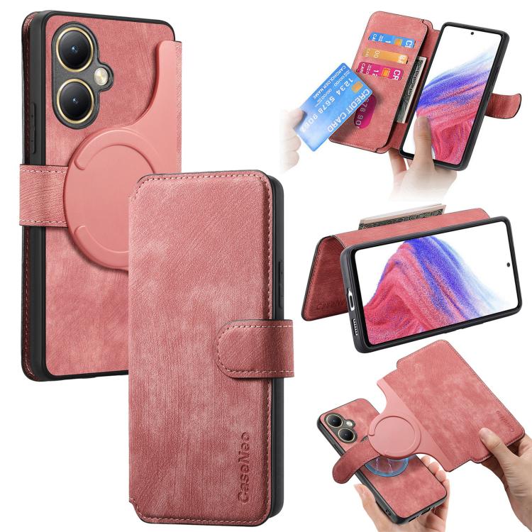 CaseNeo MagSafe RFID Anti-theft Retro Leather Phone Case, For vivo Y35+, For vivo V29 Lite, For vivo Y21s / Y32 / Y21T / Y3T