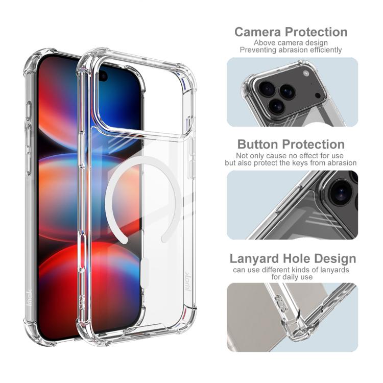 IMAK Space Shield PC + TPU Airbag Shockproof MagSafe Phone Case, For iPhone 17 Pro Max, For iPhone 17 Pro, For iPhone Air, For iPhone 16 Pro, For iPhone 16