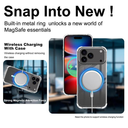 IMAK Space Shield PC + TPU Airbag Shockproof MagSafe Phone Case, For iPhone 17 Pro Max, For iPhone 17 Pro, For iPhone Air, For iPhone 16 Pro, For iPhone 16