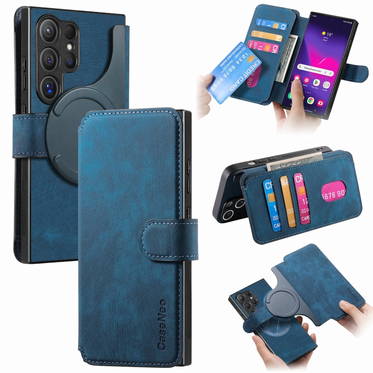 CaseNeo MagSafe RFID Anti-theft Retro Leather Phone Case, For Galaxy S26 FE 5G, For Galaxy S26+ 5G, For Galaxy S26 Ultra 5G, For Galaxy S26 5G, For Galaxy S25 FE 5G, For Galaxy S25 Edge 5G, For Galaxy S25 5G, For Galaxy S25+ 5G, For Galaxy S25 Ultra 5G...