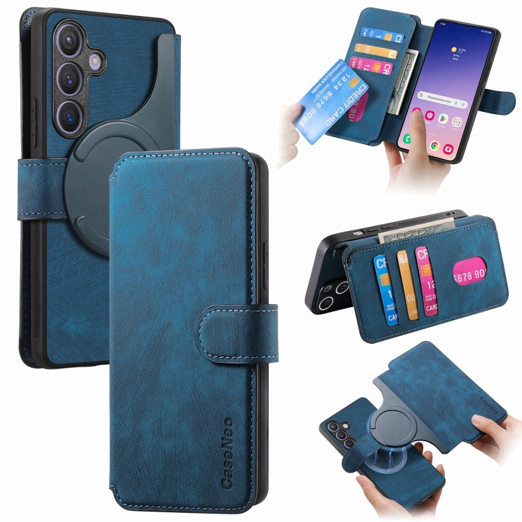 CaseNeo MagSafe RFID Anti-theft Retro Leather Phone Case, For Galaxy S26 FE 5G, For Galaxy S26+ 5G, For Galaxy S26 Ultra 5G, For Galaxy S26 5G, For Galaxy S25 FE 5G, For Galaxy S25 Edge 5G, For Galaxy S25 5G, For Galaxy S25+ 5G, For Galaxy S25 Ultra 5G...