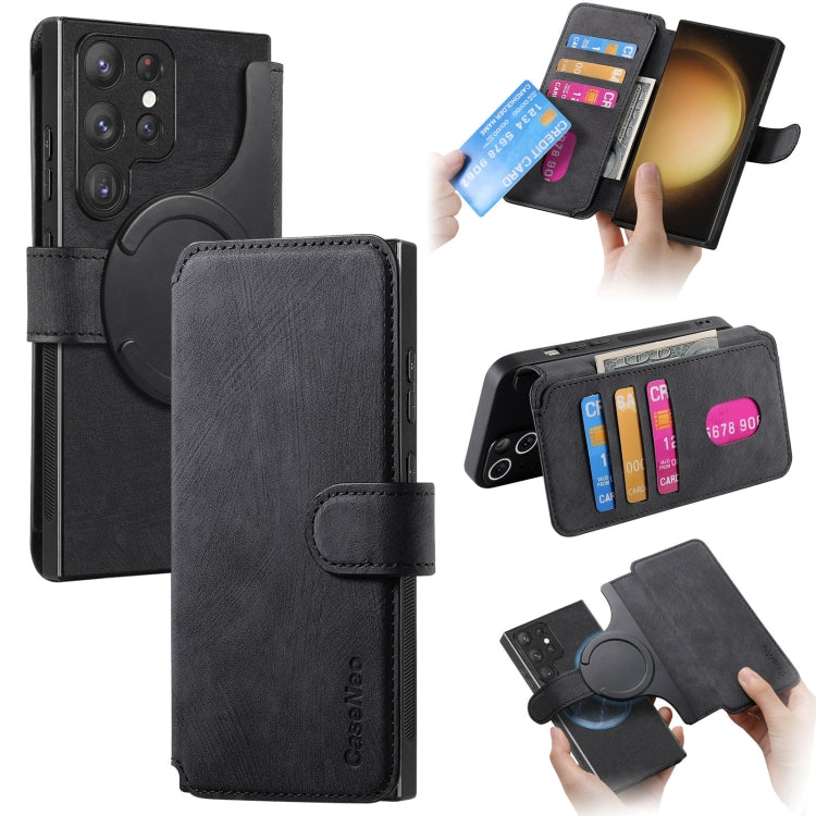 CaseNeo MagSafe RFID Anti-theft Retro Leather Phone Case, For Galaxy S26 FE 5G, For Galaxy S26+ 5G, For Galaxy S26 Ultra 5G, For Galaxy S26 5G, For Galaxy S25 FE 5G, For Galaxy S25 Edge 5G, For Galaxy S25 5G, For Galaxy S25+ 5G, For Galaxy S25 Ultra 5G...