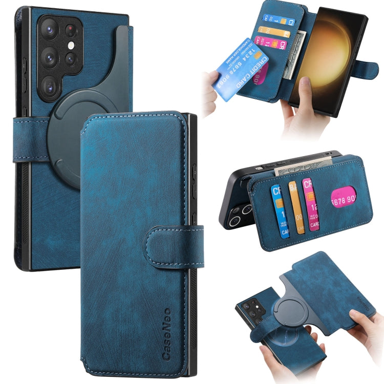 CaseNeo MagSafe RFID Anti-theft Retro Leather Phone Case, For Samsung Galaxy S25 FE 5G, For Samsung Galaxy S25 Edge 5G, For Samsung Galaxy S25 5G, For Samsung Galaxy S25+ 5G, For Samsung Galaxy S25 Ultra 5G, For Samsung Galaxy S24 FE 5G                ...