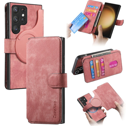 CaseNeo MagSafe RFID Anti-theft Retro Leather Phone Case, For Samsung Galaxy S25 FE 5G, For Samsung Galaxy S25 Edge 5G, For Samsung Galaxy S25 5G, For Samsung Galaxy S25+ 5G, For Samsung Galaxy S25 Ultra 5G, For Samsung Galaxy S24 FE 5G                ...