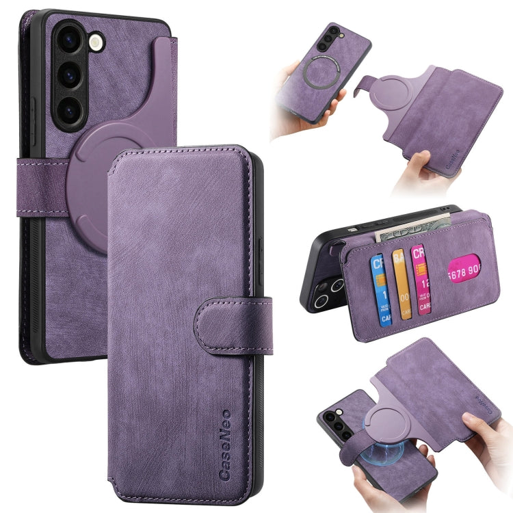 CaseNeo MagSafe RFID Anti-theft Retro Leather Phone Case, For Galaxy S26 FE 5G, For Galaxy S26+ 5G, For Galaxy S26 Ultra 5G, For Galaxy S26 5G, For Galaxy S25 FE 5G, For Galaxy S25 Edge 5G, For Galaxy S25 5G, For Galaxy S25+ 5G, For Galaxy S25 Ultra 5G...