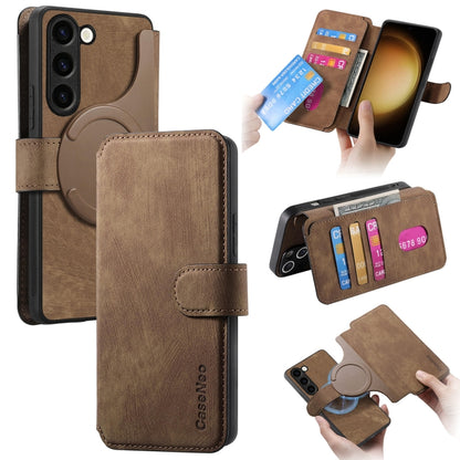 CaseNeo MagSafe RFID Anti-theft Retro Leather Phone Case, For Galaxy S23 5G, For Galaxy S20 FE, For Galaxy S22 Ultra 5G, For Galaxy S22+ 5G, For Galaxy S22 5G, For Galaxy S21 FE 5G, For Galaxy S21 5G, For Galaxy S21+ 5G