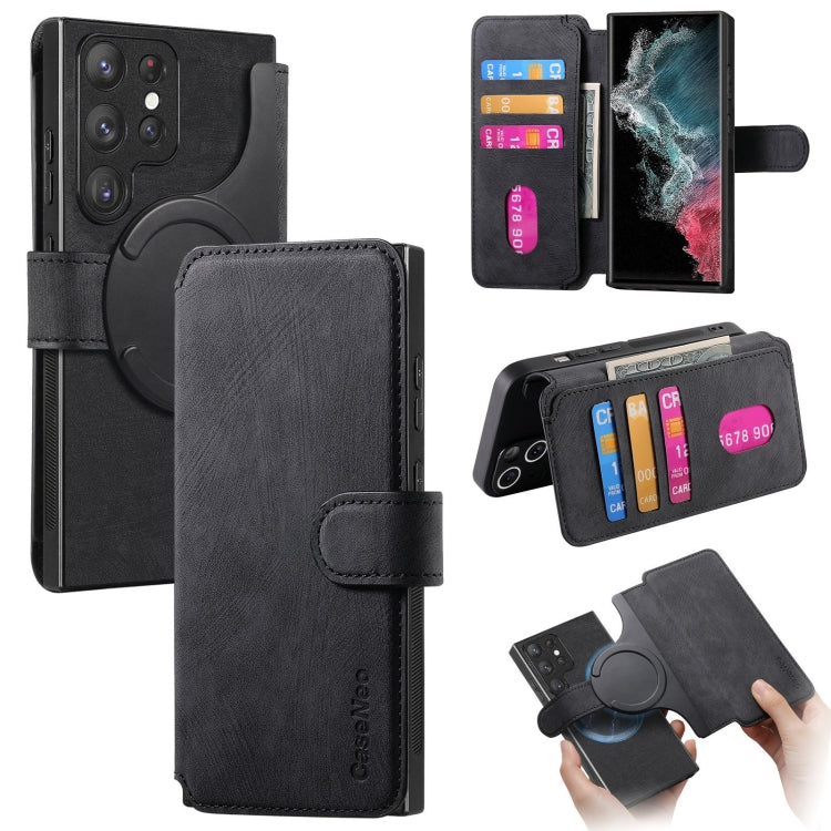 CaseNeo MagSafe RFID Anti-theft Retro Leather Phone Case, For Galaxy S23 5G, For Galaxy S20 FE, For Galaxy S22 Ultra 5G, For Galaxy S22+ 5G, For Galaxy S22 5G, For Galaxy S21 FE 5G, For Galaxy S21 5G, For Galaxy S21+ 5G