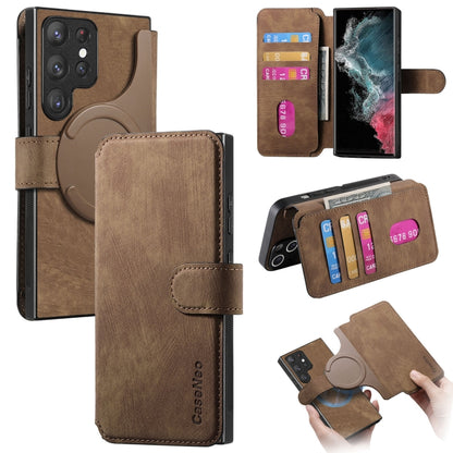 CaseNeo MagSafe RFID Anti-theft Retro Leather Phone Case, For Galaxy S23 5G, For Galaxy S20 FE, For Galaxy S22 Ultra 5G, For Galaxy S22+ 5G, For Galaxy S22 5G, For Galaxy S21 FE 5G, For Galaxy S21 5G, For Galaxy S21+ 5G