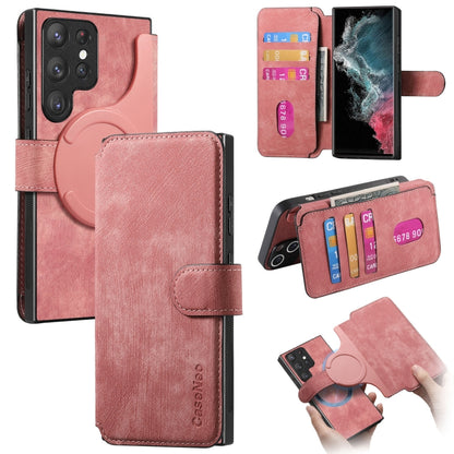 CaseNeo MagSafe RFID Anti-theft Retro Leather Phone Case, For Galaxy S23 5G, For Galaxy S20 FE, For Galaxy S22 Ultra 5G, For Galaxy S22+ 5G, For Galaxy S22 5G, For Galaxy S21 FE 5G, For Galaxy S21 5G, For Galaxy S21+ 5G