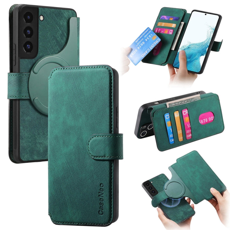 CaseNeo MagSafe RFID Anti-theft Retro Leather Phone Case, For Galaxy S20 FE, For Galaxy S22 Ultra 5G, For Galaxy S22+ 5G, For Galaxy S22 5G, For Galaxy S21 FE 5G, For Galaxy S21 5G, For Galaxy S21+ 5G