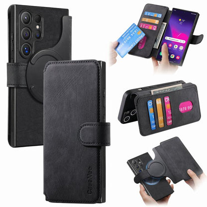 CaseNeo MagSafe RFID Anti-theft Retro Leather Phone Case, For Galaxy S26 FE 5G, For Galaxy S26+ 5G, For Galaxy S26 Ultra 5G, For Galaxy S26 5G, For Galaxy S25 FE 5G, For Galaxy S25 Edge 5G, For Galaxy S25 5G, For Galaxy S25+ 5G, For Galaxy S25 Ultra 5G...