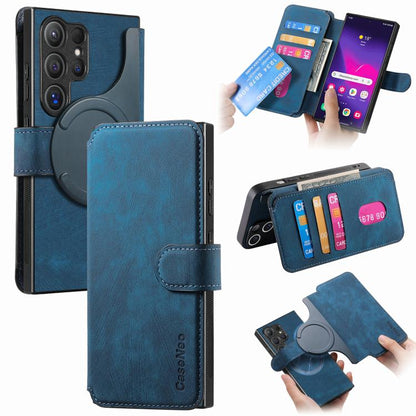 CaseNeo MagSafe RFID Anti-theft Retro Leather Phone Case, For Galaxy S26 FE 5G, For Galaxy S26+ 5G, For Galaxy S26 Ultra 5G, For Galaxy S26 5G, For Galaxy S25 FE 5G, For Galaxy S25 Edge 5G, For Galaxy S25 5G, For Galaxy S25+ 5G, For Galaxy S25 Ultra 5G...