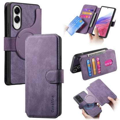 CaseNeo MagSafe RFID Anti-theft Retro Leather Phone Case, For Galaxy S26 FE 5G, For Galaxy S26+ 5G, For Galaxy S26 Ultra 5G, For Galaxy S26 5G, For Galaxy S25 FE 5G, For Galaxy S25 Edge 5G, For Galaxy S25 5G, For Galaxy S25+ 5G, For Galaxy S25 Ultra 5G...
