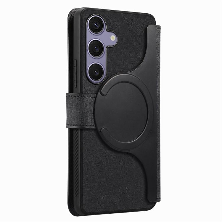 CaseNeo MagSafe RFID Anti-theft Retro Leather Phone Case, For Samsung Galaxy S25 FE 5G, For Samsung Galaxy S25 Edge 5G, For Samsung Galaxy S25 5G, For Samsung Galaxy S25+ 5G, For Samsung Galaxy S25 Ultra 5G, For Samsung Galaxy S24 FE 5G                ...