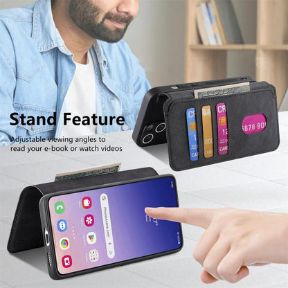 CaseNeo MagSafe RFID Anti-theft Retro Leather Phone Case, For Samsung Galaxy S25 FE 5G, For Samsung Galaxy S25 Edge 5G, For Samsung Galaxy S25 5G, For Samsung Galaxy S25+ 5G, For Samsung Galaxy S25 Ultra 5G, For Samsung Galaxy S24 FE 5G                ...