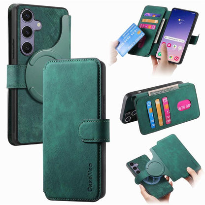 CaseNeo MagSafe RFID Anti-theft Retro Leather Phone Case, For Galaxy S26 FE 5G, For Galaxy S26+ 5G, For Galaxy S26 Ultra 5G, For Galaxy S26 5G, For Galaxy S25 FE 5G, For Galaxy S25 Edge 5G, For Galaxy S25 5G, For Galaxy S25+ 5G, For Galaxy S25 Ultra 5G...