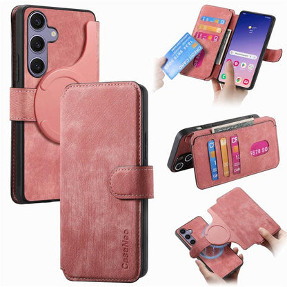 CaseNeo MagSafe RFID Anti-theft Retro Leather Phone Case, For Galaxy S26 FE 5G, For Galaxy S26+ 5G, For Galaxy S26 Ultra 5G, For Galaxy S26 5G, For Galaxy S25 FE 5G, For Galaxy S25 Edge 5G, For Galaxy S25 5G, For Galaxy S25+ 5G, For Galaxy S25 Ultra 5G...