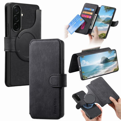 CaseNeo MagSafe RFID Anti-theft Retro Leather Phone Case, For Galaxy S26+ 5G, For Galaxy S26 Ultra 5G, For Galaxy S26 5G, For Galaxy S25 FE 5G, For Galaxy S25 Edge 5G, For Galaxy S25 5G, For Galaxy S25+ 5G, For Galaxy S25 Ultra 5G, For Galaxy S24 FE 5G...