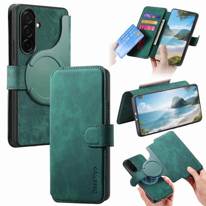 CaseNeo MagSafe RFID Anti-theft Retro Leather Phone Case, For Galaxy S26+ 5G, For Galaxy S26 Ultra 5G, For Galaxy S26 5G, For Galaxy S25 FE 5G, For Galaxy S25 Edge 5G, For Galaxy S25 5G, For Galaxy S25+ 5G, For Galaxy S25 Ultra 5G, For Galaxy S24 FE 5G...
