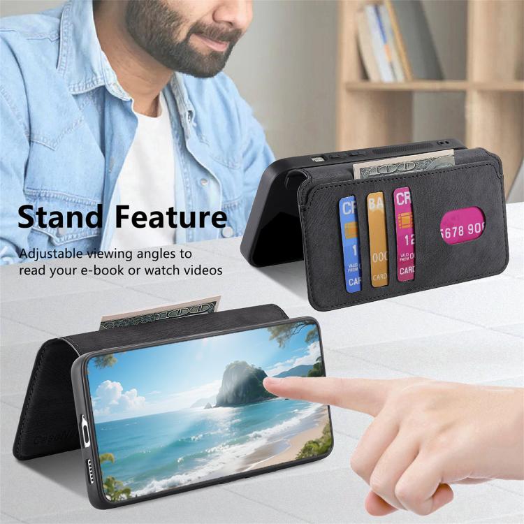 CaseNeo MagSafe RFID Anti-theft Retro Leather Phone Case, For Galaxy S26 FE 5G, For Galaxy S26+ 5G, For Galaxy S26 Ultra 5G, For Galaxy S26 5G, For Galaxy S25 FE 5G, For Galaxy S25 Edge 5G, For Galaxy S25 5G, For Galaxy S25+ 5G, For Galaxy S25 Ultra 5G...