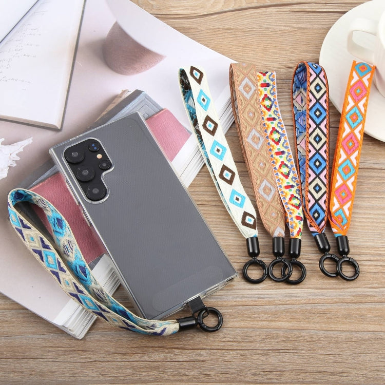 Retro Ethnic Style Mobile Phone Anti-lost Wrist Strap Lanyard Short Lanyard