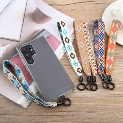 Retro Ethnic Style Mobile Phone Anti-lost Wrist Strap Lanyard Short Lanyard