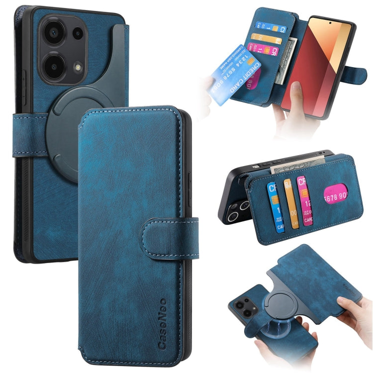 CaseNeo MagSafe RFID Anti-theft Retro Leather Phone Case, For Redmi Note 13 Pro 4G, For Redmi 13C 4G / 13R, For Redmi Note 13 4G, For Redmi Note 13 Pro 5G, For Redmi Note 13 5G, For Redmi Note 13 Pro+ 5G, For Redmi Note 12 4G Global                    ...