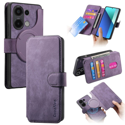 CaseNeo MagSafe RFID Anti-theft Retro Leather Phone Case, For Redmi Note 13 Pro 4G, For Redmi 13C 4G / 13R, For Redmi Note 13 4G, For Redmi Note 13 Pro 5G, For Redmi Note 13 5G, For Redmi Note 13 Pro+ 5G, For Redmi Note 12 4G Global                    ...