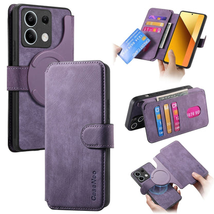 CaseNeo MagSafe RFID Anti-theft Retro Leather Phone Case, For Redmi Note 13 Pro 4G, For Redmi 13C 4G / 13R, For Redmi Note 13 4G, For Redmi Note 13 Pro 5G, For Redmi Note 13 5G, For Redmi Note 13 Pro+ 5G, For Redmi Note 12 4G Global                    ...