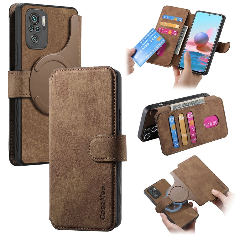 CaseNeo MagSafe RFID Anti-theft Retro Leather Phone Case, For Redmi Note 13 Pro 4G, For Redmi 13C 4G / 13R, For Redmi Note 13 4G, For Redmi Note 13 Pro 5G, For Redmi Note 13 5G, For Redmi Note 13 Pro+ 5G, For Redmi Note 12 4G Global                    ...