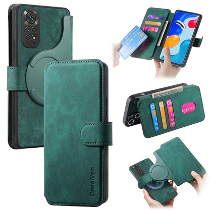 CaseNeo MagSafe RFID Anti-theft Retro Leather Phone Case, For Redmi Note 13 Pro 4G, For Redmi 13C 4G / 13R, For Redmi Note 13 4G, For Redmi Note 13 Pro 5G, For Redmi Note 13 5G, For Redmi Note 13 Pro+ 5G, For Redmi Note 12 4G Global                    ...