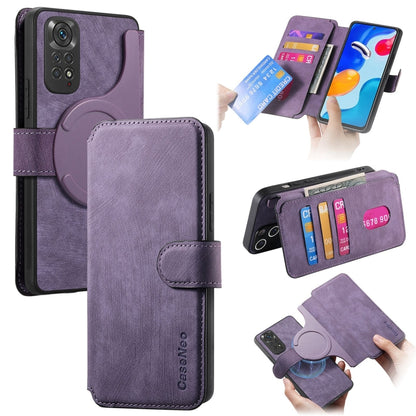 CaseNeo MagSafe RFID Anti-theft Retro Leather Phone Case, For Redmi Note 13 Pro 4G, For Redmi 13C 4G / 13R, For Redmi Note 13 4G, For Redmi Note 13 Pro 5G, For Redmi Note 13 5G, For Redmi Note 13 Pro+ 5G, For Redmi Note 12 4G Global                    ...