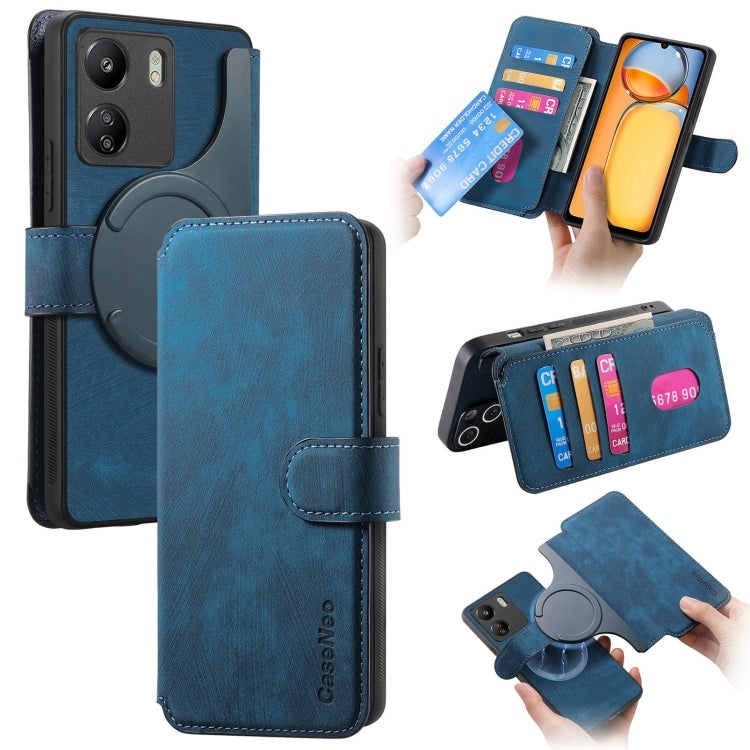 CaseNeo MagSafe RFID Anti-theft Retro Leather Phone Case, For Redmi Note 13 Pro 4G, For Redmi 13C 4G / 13R, For Redmi Note 13 4G, For Redmi Note 13 Pro 5G, For Redmi Note 13 5G, For Redmi Note 13 Pro+ 5G, For Redmi Note 12 4G Global                    ...