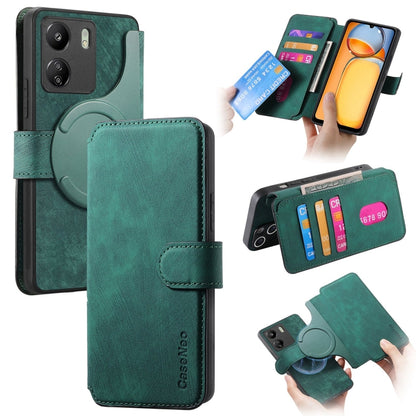 CaseNeo MagSafe RFID Anti-theft Retro Leather Phone Case, For Redmi Note 13 Pro 4G, For Redmi 13C 4G / 13R, For Redmi Note 13 4G, For Redmi Note 13 Pro 5G, For Redmi Note 13 5G, For Redmi Note 13 Pro+ 5G, For Redmi Note 12 4G Global                    ...