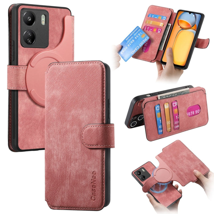 CaseNeo MagSafe RFID Anti-theft Retro Leather Phone Case, For Redmi Note 13 Pro 4G, For Redmi 13C 4G / 13R, For Redmi Note 13 4G, For Redmi Note 13 Pro 5G, For Redmi Note 13 5G, For Redmi Note 13 Pro+ 5G, For Redmi Note 12 4G Global                    ...