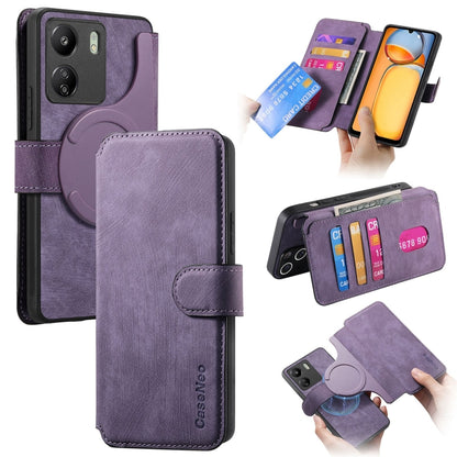 CaseNeo MagSafe RFID Anti-theft Retro Leather Phone Case, For Redmi Note 13 Pro 4G, For Redmi 13C 4G / 13R, For Redmi Note 13 4G, For Redmi Note 13 Pro 5G, For Redmi Note 13 5G, For Redmi Note 13 Pro+ 5G, For Redmi Note 12 4G Global                    ...