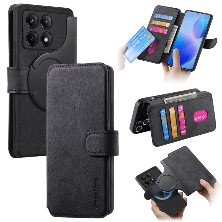 CaseNeo MagSafe RFID Anti-theft Retro Leather Phone Case, For Redmi Turbo 5 Max / Poco X8 Pro Max, For Redmi Turbo 5 5G / Poco X8 Pro 5G, For Redmi Note 15 Pro+ 5G Global 163.3mm, For Redmi Note 15 4G / 5G Global 164mm                                  ...