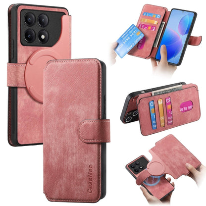CaseNeo MagSafe RFID Anti-theft Retro Leather Phone Case, For Redmi Turbo 5 Max / Poco X8 Pro Max, For Redmi Turbo 5 5G / Poco X8 Pro 5G, For Redmi Note 15 Pro+ 5G Global 163.3mm, For Redmi Note 15 4G / 5G Global 164mm                                  ...