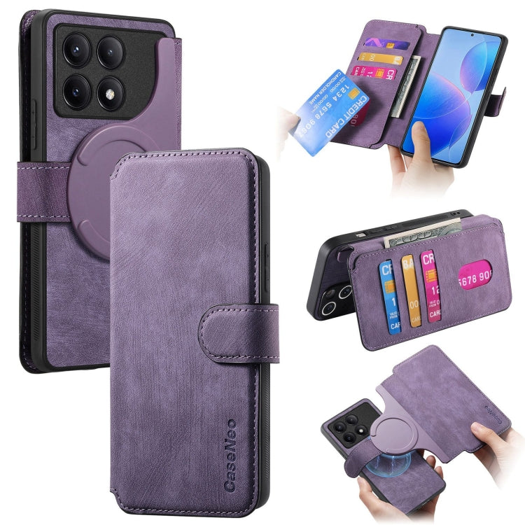 CaseNeo MagSafe RFID Anti-theft Retro Leather Phone Case, For Redmi Turbo 5 Max / Poco X8 Pro Max, For Redmi Turbo 5 5G / Poco X8 Pro 5G, For Redmi Note 15 Pro+ 5G Global 163.3mm, For Redmi Note 15 4G / 5G Global 164mm                                  ...