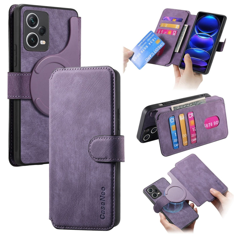 CaseNeo MagSafe RFID Anti-theft Retro Leather Phone Case, For Redmi Note 13 Pro 4G, For Redmi 13C 4G / 13R, For Redmi Note 13 4G, For Redmi Note 13 Pro 5G, For Redmi Note 13 5G, For Redmi Note 13 Pro+ 5G, For Redmi Note 12 4G Global                    ...