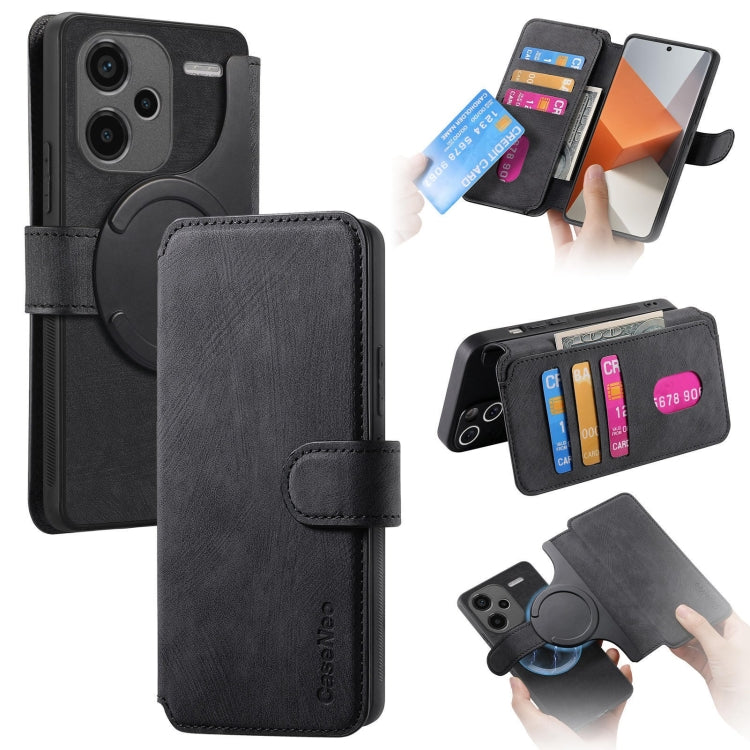 CaseNeo MagSafe RFID Anti-theft Retro Leather Phone Case, For Redmi Note 13 Pro 4G, For Redmi 13C 4G / 13R, For Redmi Note 13 4G, For Redmi Note 13 Pro 5G, For Redmi Note 13 5G, For Redmi Note 13 Pro+ 5G, For Redmi Note 12 4G Global                    ...