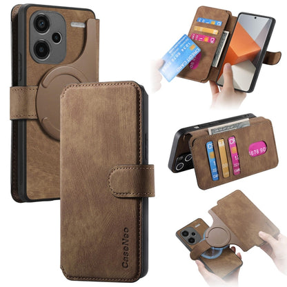 CaseNeo MagSafe RFID Anti-theft Retro Leather Phone Case, For Redmi Note 13 Pro 4G, For Redmi 13C 4G / 13R, For Redmi Note 13 4G, For Redmi Note 13 Pro 5G, For Redmi Note 13 5G, For Redmi Note 13 Pro+ 5G, For Redmi Note 12 4G Global                    ...