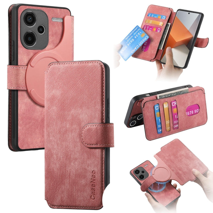 CaseNeo MagSafe RFID Anti-theft Retro Leather Phone Case, For Redmi Note 13 Pro 4G, For Redmi 13C 4G / 13R, For Redmi Note 13 4G, For Redmi Note 13 Pro 5G, For Redmi Note 13 5G, For Redmi Note 13 Pro+ 5G, For Redmi Note 12 4G Global                    ...