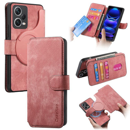 CaseNeo MagSafe RFID Anti-theft Retro Leather Phone Case, For Redmi Note 13 Pro 4G, For Redmi 13C 4G / 13R, For Redmi Note 13 4G, For Redmi Note 13 Pro 5G, For Redmi Note 13 5G, For Redmi Note 13 Pro+ 5G, For Redmi Note 12 4G Global                    ...