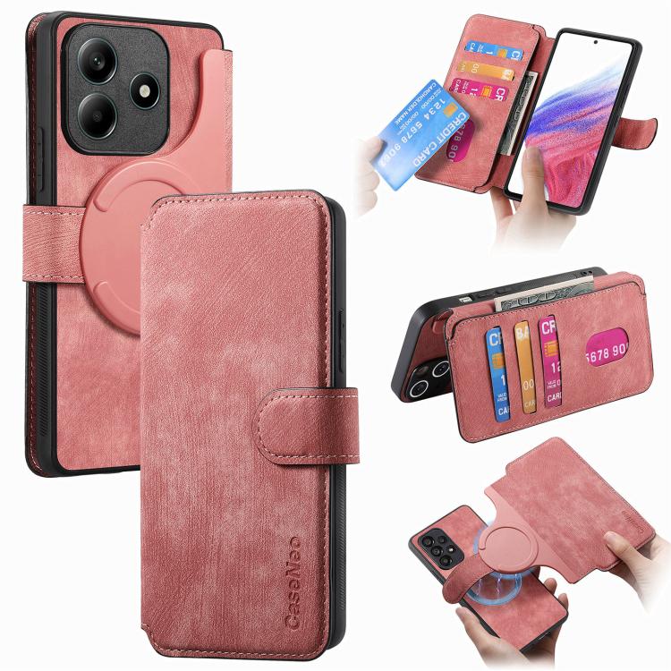 CaseNeo MagSafe RFID Anti-theft Retro Leather Phone Case, For Redmi Turbo 5 Max / Poco X8 Pro Max, For Redmi Turbo 5 5G / Poco X8 Pro 5G, For Redmi Note 15 Pro+ 5G Global 163.3mm, For Redmi Note 15 4G / 5G Global 164mm                                  ...