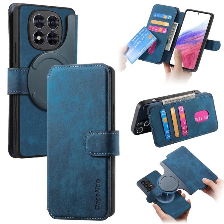 CaseNeo MagSafe RFID Anti-theft Retro Leather Phone Case, For Redmi Turbo 5 Max / Poco X8 Pro Max, For Redmi Turbo 5 5G / Poco X8 Pro 5G, For Redmi Note 15 Pro+ 5G Global 163.3mm, For Redmi Note 15 4G / 5G Global 164mm                                  ...